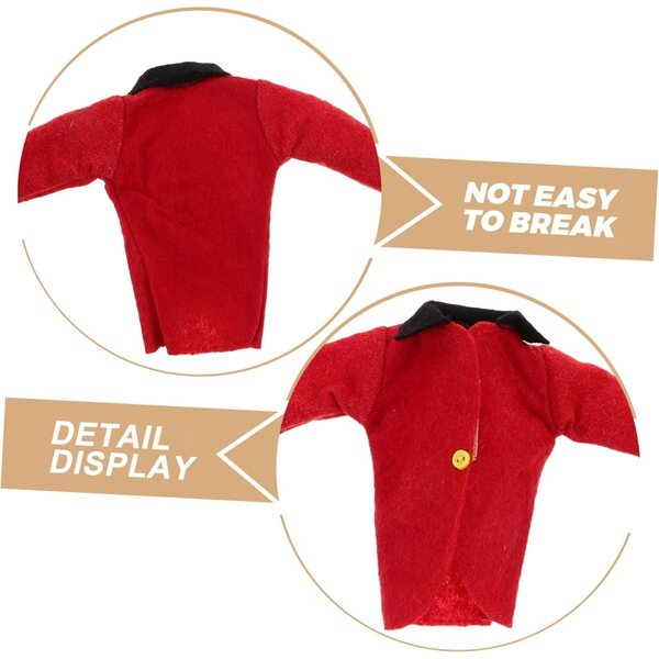 WOONEKY Set Abbigliamento Equitazione per Bambole con Cappello, Giacca, Pantaloni e Sciarpa