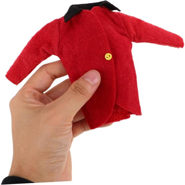 WOONEKY Set Abbigliamento Equitazione per Bambole con Cappello, Giacca, Pantaloni e Sciarpa