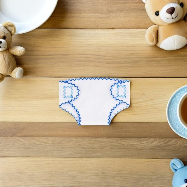 Set 4 Mutandine Lavabili per Bambole 43-45 cm - Pannolini Lavabili Riutilizzabili Colorati