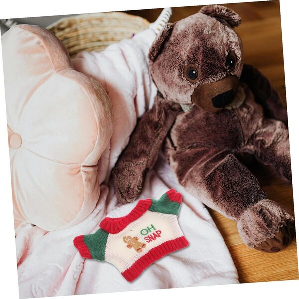 Set 5 Pulls di Natale per Orsetti 30 cm in Lana Morbida - Abbigliamento Festivo
