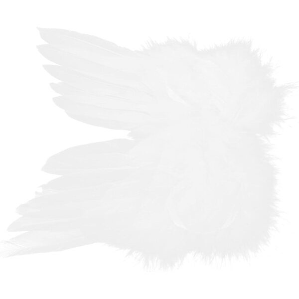 Aile d'ange bianca per bambole, leggero accessorio decorativo resistente 15x15 cm
