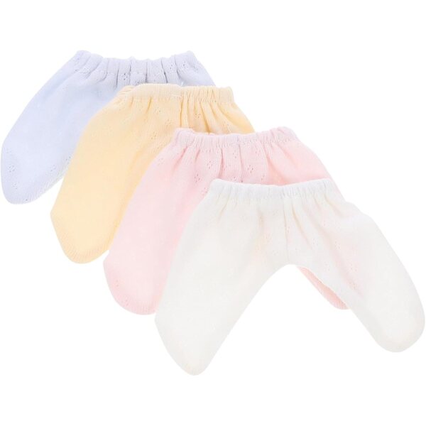 Set 4 Pantaloni Leggings Pastello per Bambole 20 cm - Vestiario Facile e Morbido