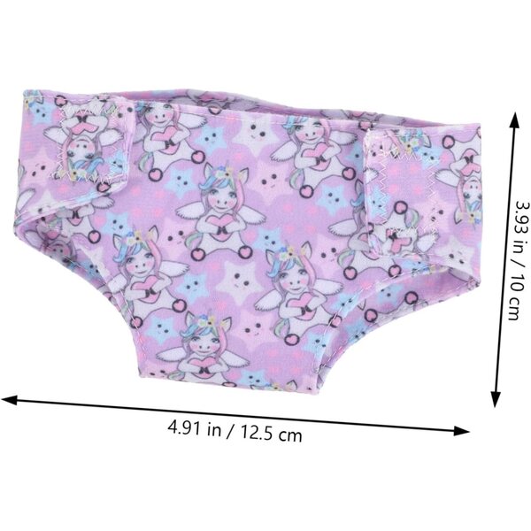 Set 3 Pezzi Sotto Vestiti per Bambola 18 Pollici, Mini Abbigliamento in Tessuto