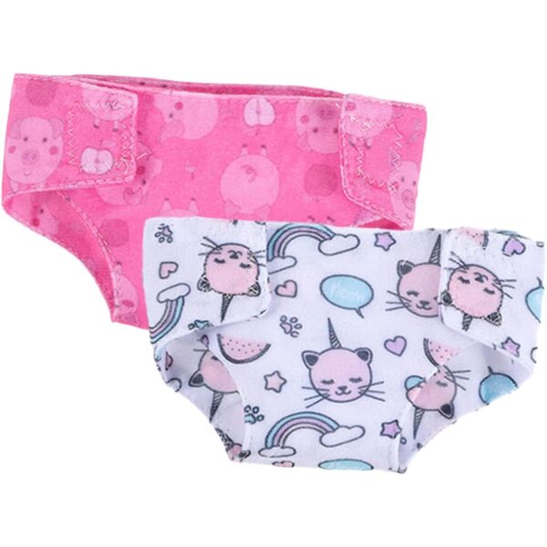 Hohopeti Set 2 Culottes di Stoffa per Bambole 18 Pollici - Sottovesti Riutilizzabili Bambole