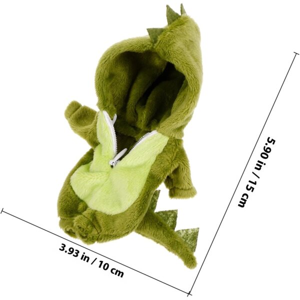 Hohopeti Combinaison Dinosaure per Bambole Ob11 Bambina in Cotone Leggero Verde Chiaro