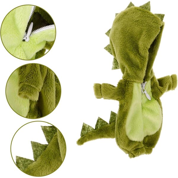 Hohopeti Combinaison Dinosaure per Bambole Ob11 Bambina in Cotone Leggero Verde Chiaro