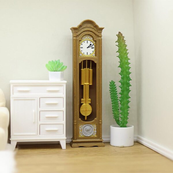 Mini Orologio da Pavimento in Stile Vittoriano per Case delle Bambole in Scala 1:12