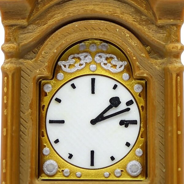 Mini Orologio da Pavimento in Stile Vittoriano per Case delle Bambole in Scala 1:12