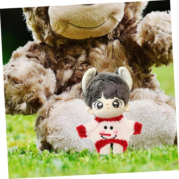 Mini pull de Noël rouge e bianco in peluche per bambole – vestito cozy e festivo