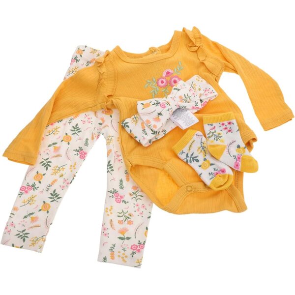 Bekleidungsset für wiedergeborene Puppen aus Baumwolle mit Hemd, Hose, Stirnband und Socken