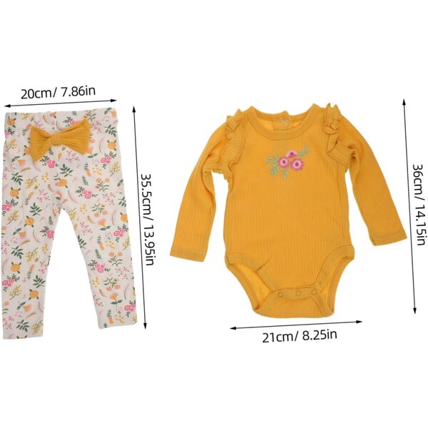 Bekleidungsset für wiedergeborene Puppen aus Baumwolle mit Hemd, Hose, Stirnband und Socken
