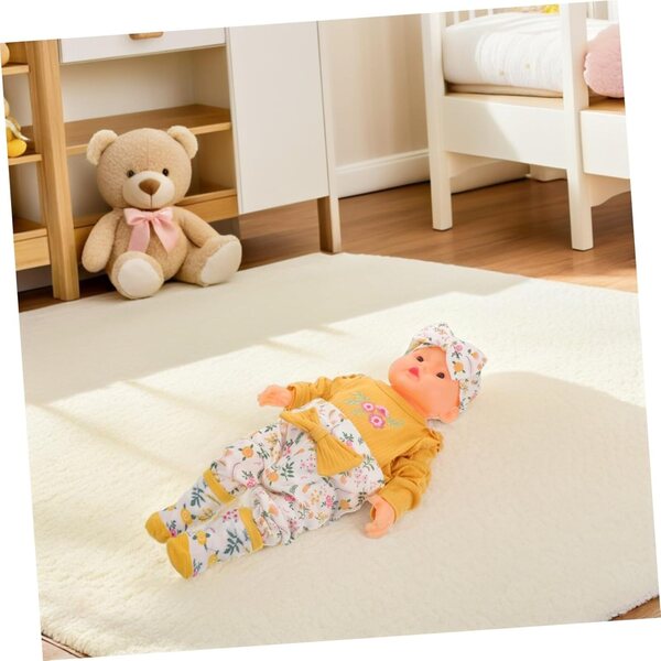 Bekleidungsset für wiedergeborene Puppen aus Baumwolle mit Hemd, Hose, Stirnband und Socken