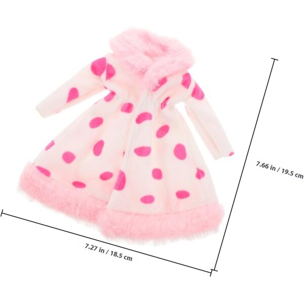Manteau in Peluche per Bambole 30 cm - Accessorio Dolce e Facile da Indossare