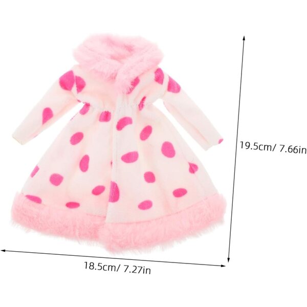 Manteau in Peluche per Bambole 30 cm - Accessorio Dolce e Facile da Indossare