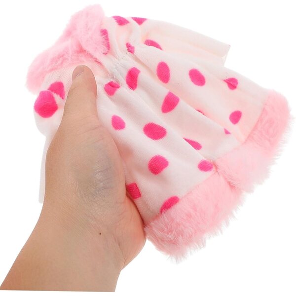 Manteau in Peluche per Bambole 30 cm - Accessorio Dolce e Facile da Indossare