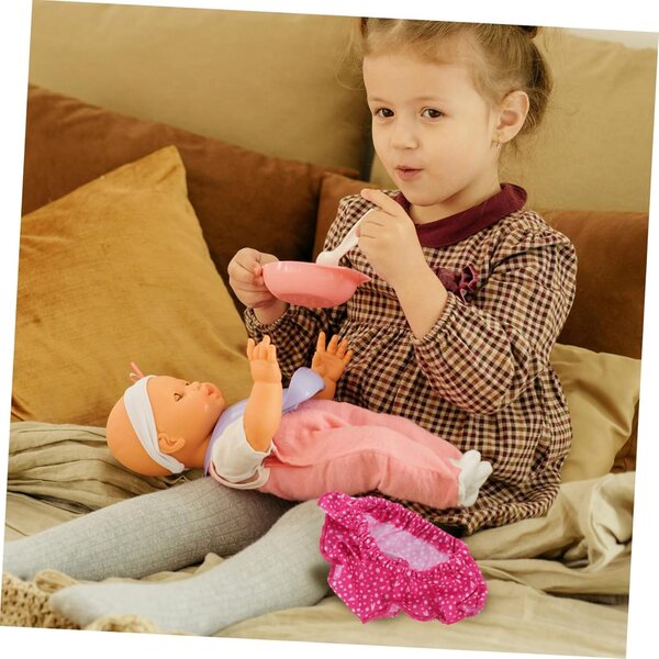 Set 4 Culotte per Bambole 18 Pollici in Tessuto Rosa Accessori Gioco di Ruolo