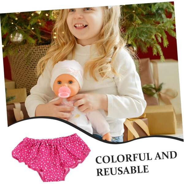 Set 4 Culotte per Bambole 18 Pollici in Tessuto Rosa Accessori Gioco di Ruolo
