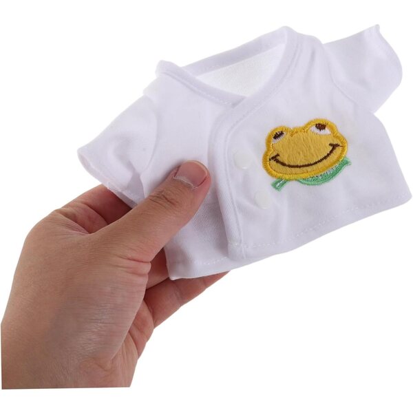 Puppenkleidungsset 30 cm 3-teilig Rosa Grün Gelb, Freizeitkleidung für Plüschpuppen
