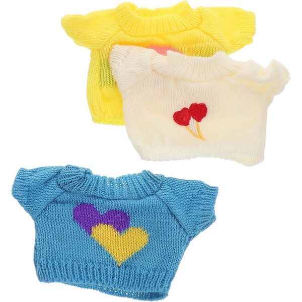 Set 3 Maglioni Intercambiabili per Orsetti di Peluche 30 cm - Morbidi e Creativi