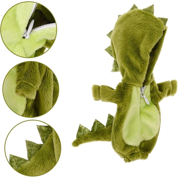 Dinosaurier-Kostüm für 15 cm große Puppen – bequemes und wiederverwendbares Kleid HONITANO