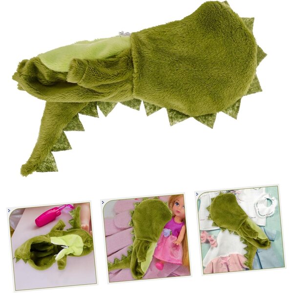 Dinosaurier-Kostüm für 15 cm große Puppen – bequemes und wiederverwendbares Kleid HONITANO