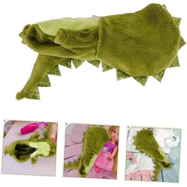Costume Dinosaurs per Bambole BJD Miniature Morbido e Riutilizzabile 15x10 cm