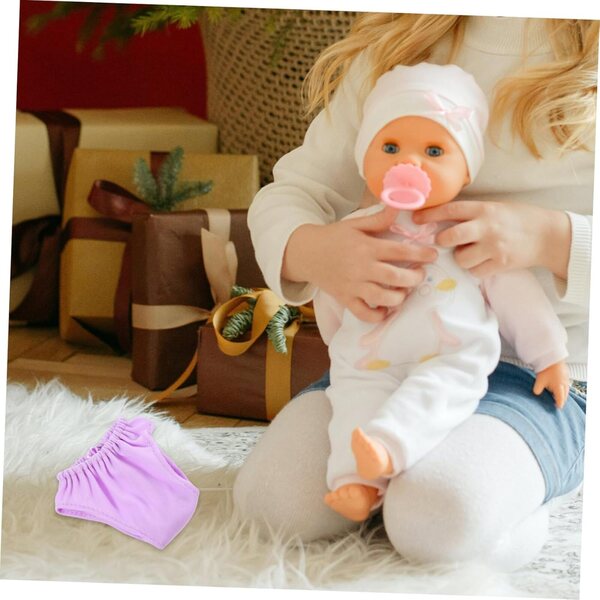 Set 4 Culotte Viola per Bambole 18 Pollici in Tessuto Leggero Accessori per Bambole DIY