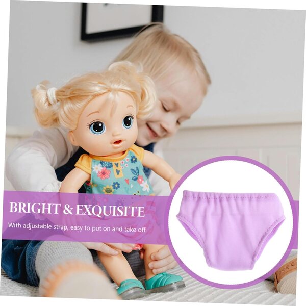 Set 4 Culotte Viola per Bambole 18 Pollici in Tessuto Leggero Accessori per Bambole DIY