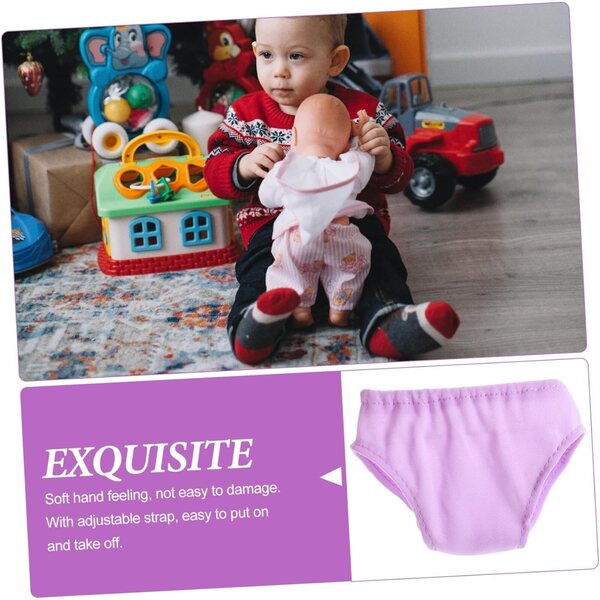 Set 4 Culotte Viola per Bambole 18 Pollici in Tessuto Leggero Accessori per Bambole DIY