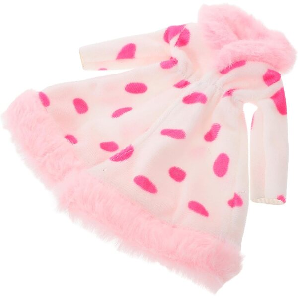 Beaupretty Rosa Outfit für Miniaturpuppen 30 cm – dekorative und leicht zu tragende Kleidung