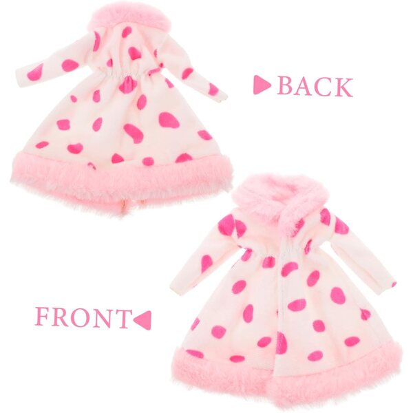 Beaupretty Rosa Outfit für Miniaturpuppen 30 cm – dekorative und leicht zu tragende Kleidung