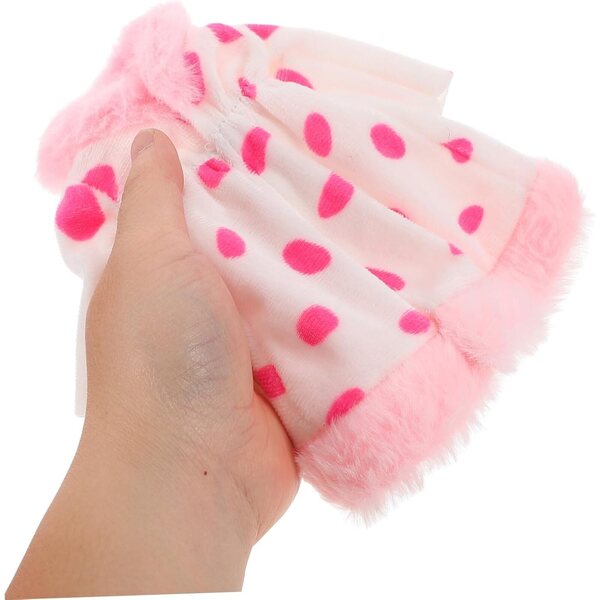 Beaupretty Rosa Outfit für Miniaturpuppen 30 cm – dekorative und leicht zu tragende Kleidung