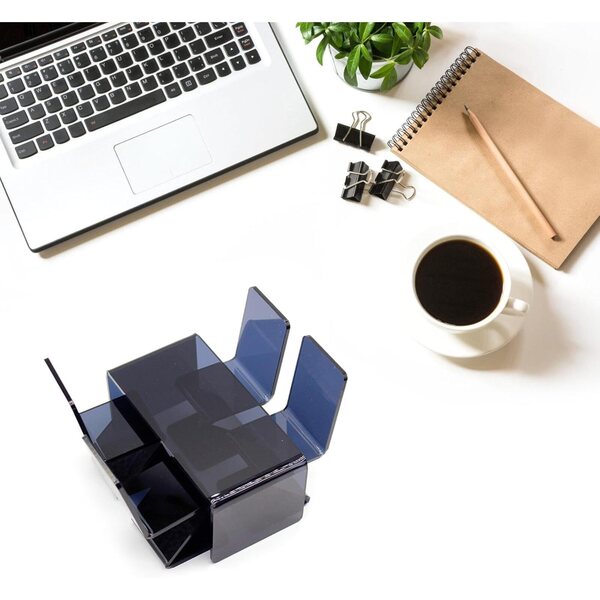 1/12 Miniatur-Set mit Tisch und Stuhl aus Acryl für Puppenhäuser und Dekoration