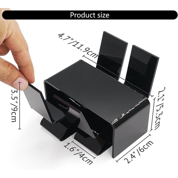 1/12 Miniatur-Set mit Tisch und Stuhl aus Acryl für Puppenhäuser und Dekoration