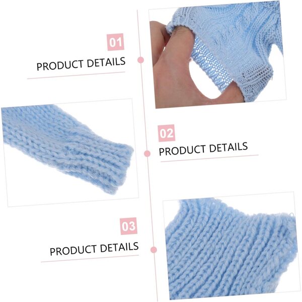 Set 5 Pezzi Abbigliamento in Lana per Bambole, Vestiti Caldi e Colorati ERINGOGO