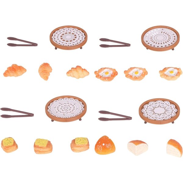 Mini set pallet dessert in lega per casa delle bambole 1:12, accessorio creativo e realistico