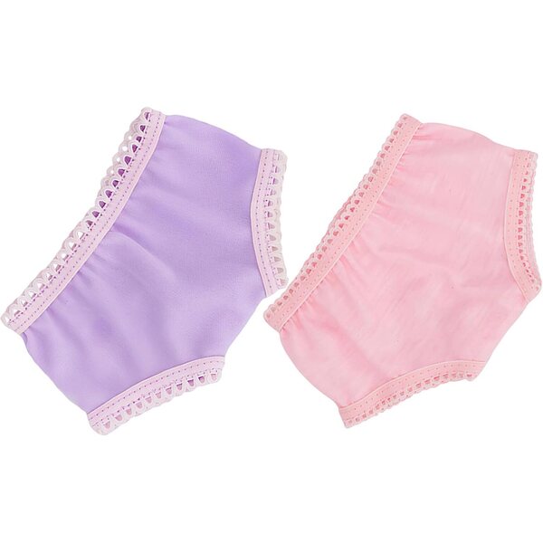 Set 2 Culottes Miniature per Bambole 18 Pollici, Accessori Sottovesti in Tessuto Riutilizzabile
