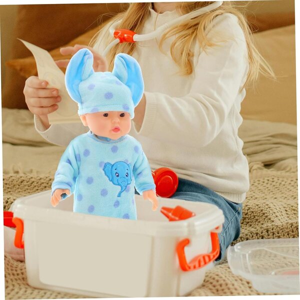Hohopeti Pyjama Peluche per Bambole Reborn, Morbido e Facile da Cambiare, Taglia 36cm