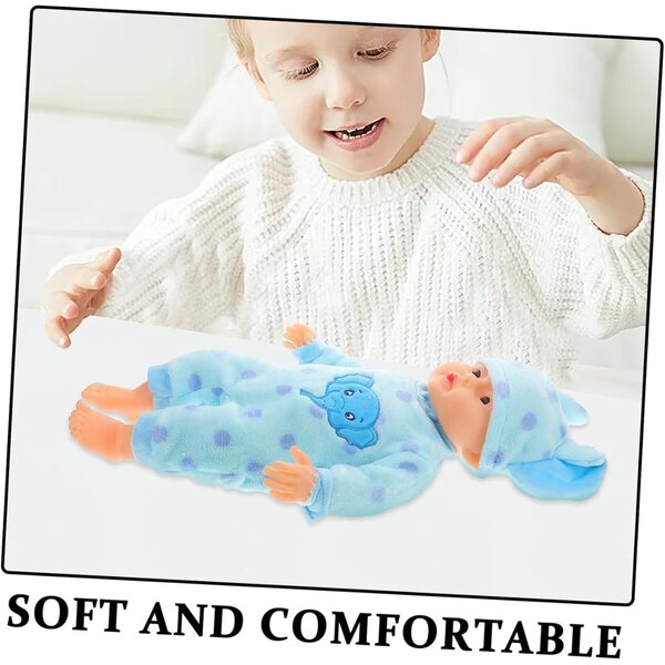 Hohopeti Pyjama Peluche per Bambole Reborn, Morbido e Facile da Cambiare, Taglia 36cm