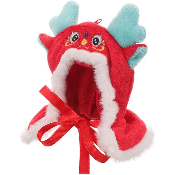 Cape di Tessuto Rossa per Bambole Accessorio Dragon Anno Nuovo ERINGOGO 12x9 cm