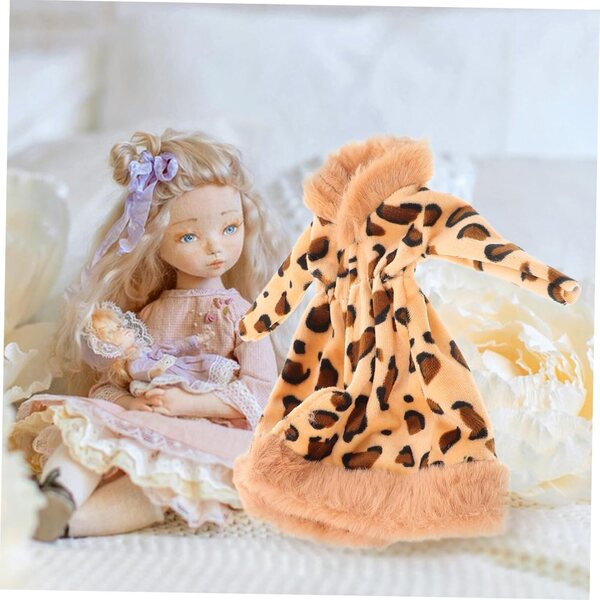 Mikinona Costume Manto in Peluche per Bambole da 30 cm - Vestito Morbido e Decorativo