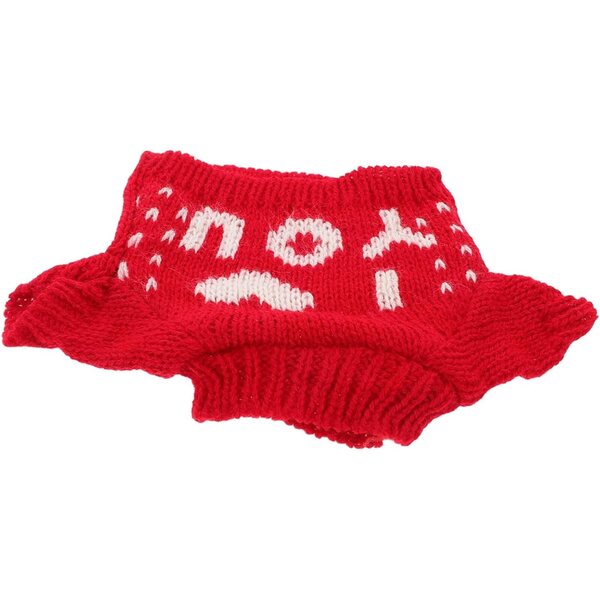 WOONEKY Pull Rosso in Lana Morbida per Orsetti di 30 cm - Abbigliamento Intercambiabile