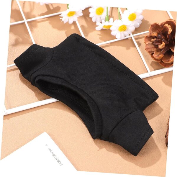 Beaupretty 4 Baumwoll-T-Shirts für 20-cm-Puppen, schwarz und weiß, kurze Ärmel