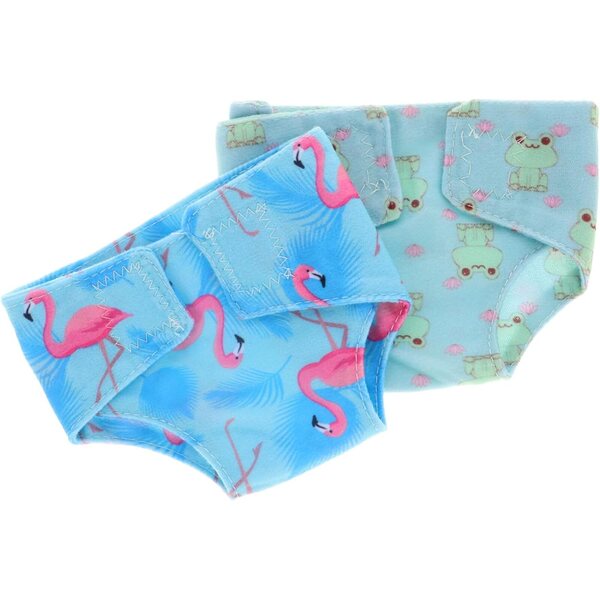 Set mit 2 Culottes für 18-Zoll-Puppen aus waschbarem Stoff, Rollenspielzubehör