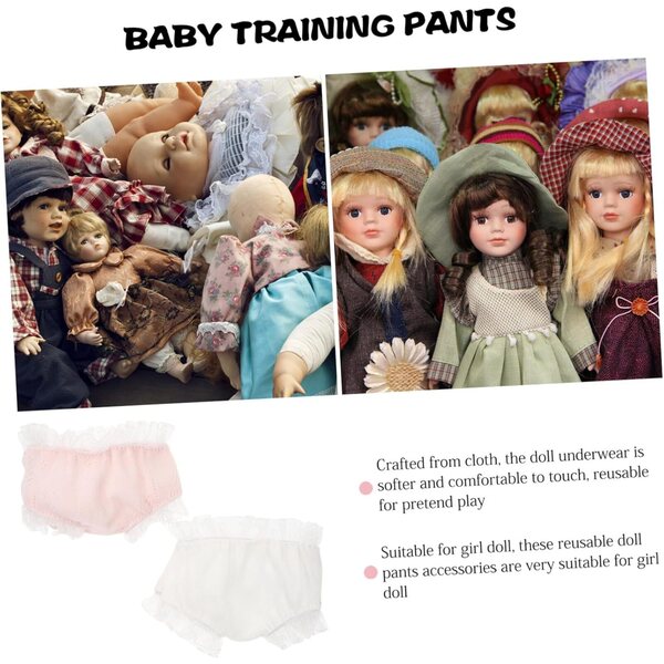 Culottes Bambole réutilisables ERINGOGO in tessuto morbido, accessorio gioco bambole