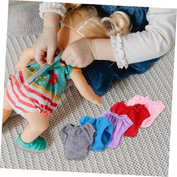 Set 5 Culottes per Bambole – Accessori di Moda per Gioco di Simulazione Bambini