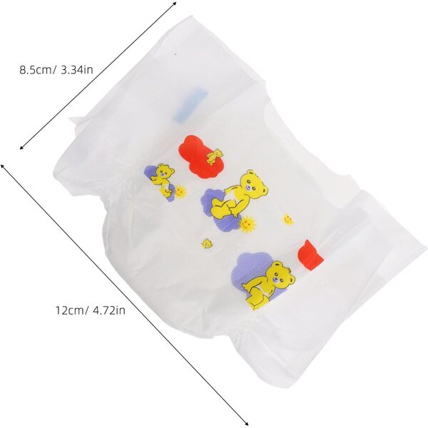 10 Couches Riutilizzabili per Bambole - Accessori Mini per Giochi Educativi e di Ruolo