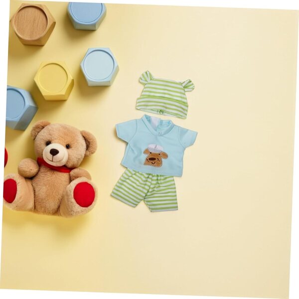 Set mit 2 Ensemble-Kleidung für 10-Zoll-Puppen | HONITANO Gestreiftes Sweatshirt und Shorts