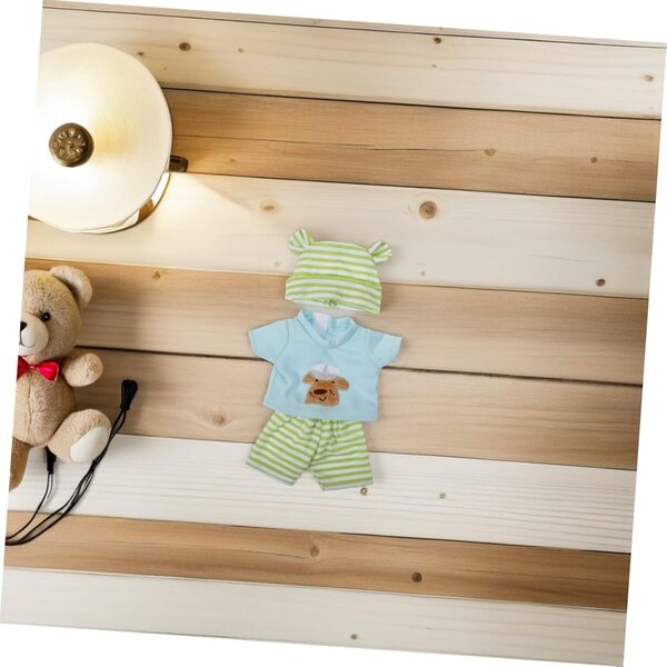 Set mit 2 Ensemble-Kleidung für 10-Zoll-Puppen | HONITANO Gestreiftes Sweatshirt und Shorts