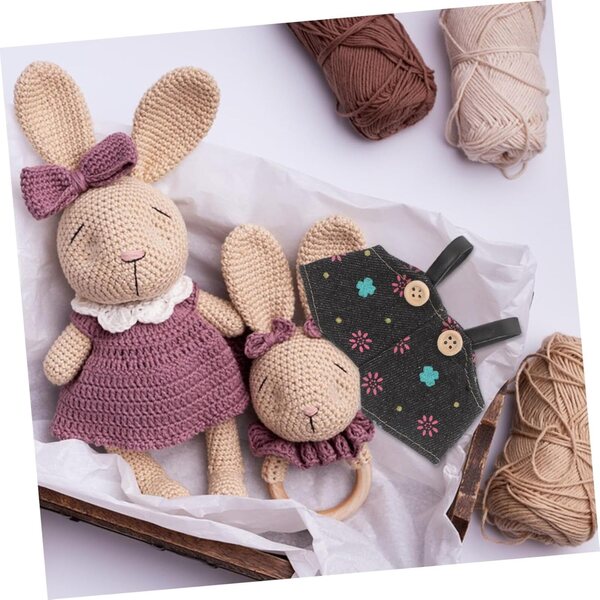 ERINGOGO Set 3 Salopettes Denim per Bambole e Peluche - Abiti Kawaii DIY